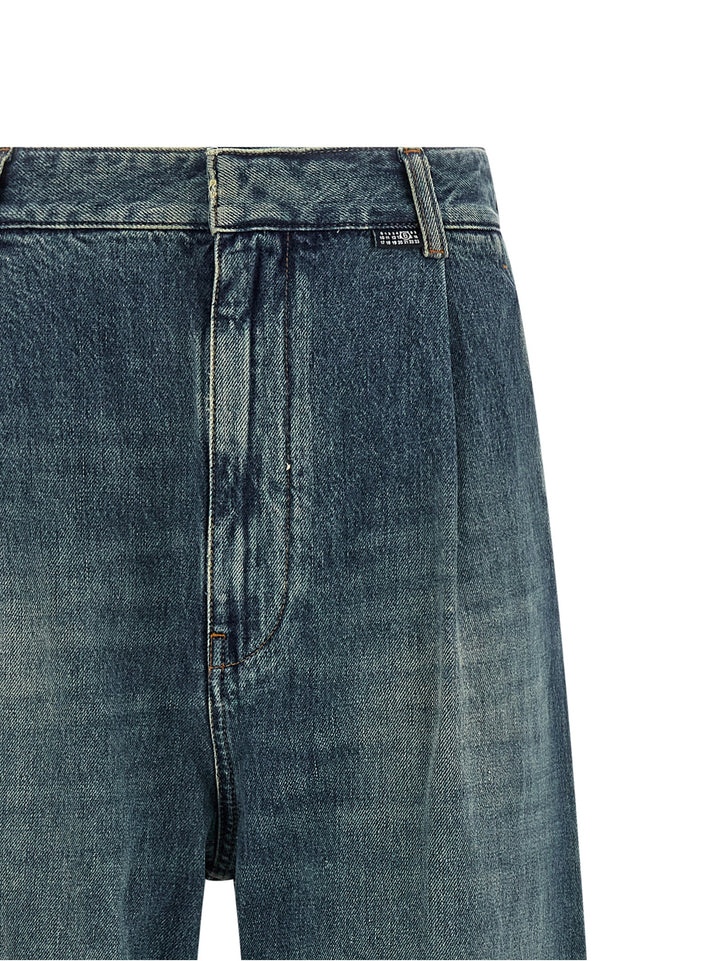 Mm6 Maison Margiela Wide Leg Jeans - Blu | 2bdfad11b934c0944583a788831773791b160439