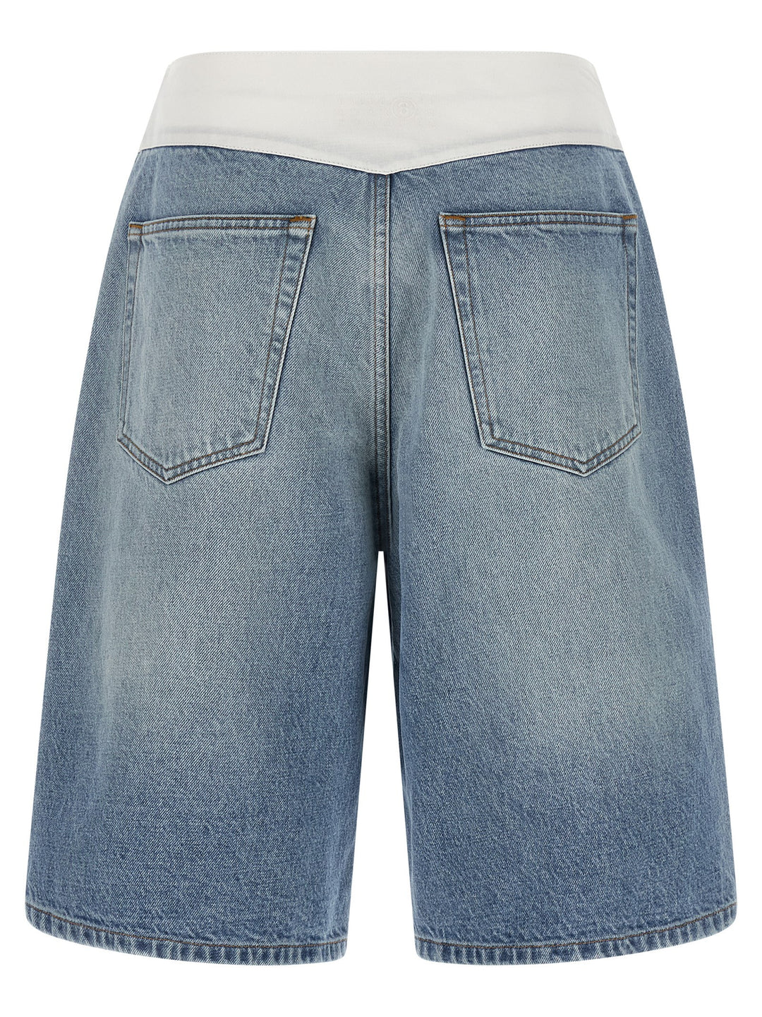 Mm6 Maison Margiela White Carré Bermuda Shorts Bermuda e Short - Celeste | aa4523573d164db9ea3a6a4f269db615d3cd19e0