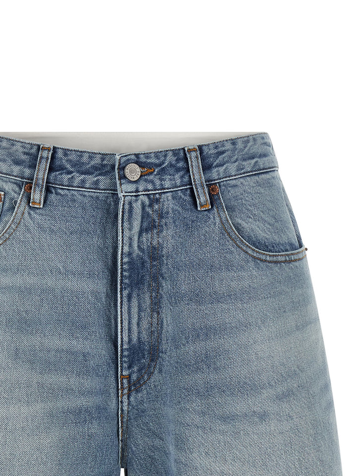 Mm6 Maison Margiela White Carré Bermuda Shorts Bermuda e Short - Celeste | a542c7ade78573152419092d2690ba428db0bded