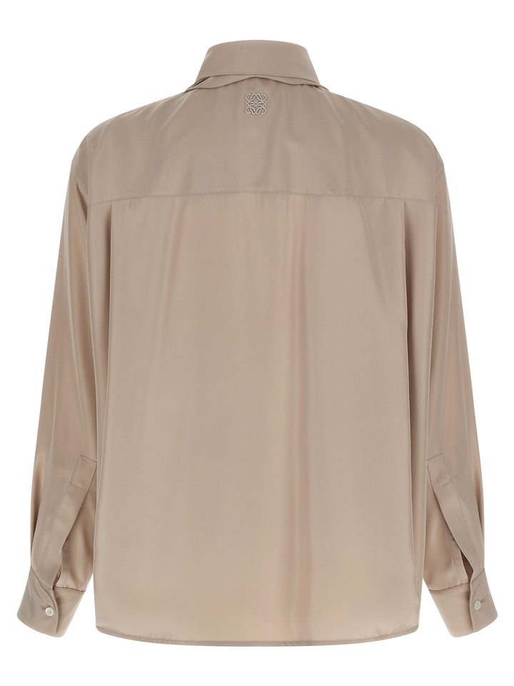 Loewe Silk Draped Shirt Camicie - Rosa | 922cbc00d5531af0afb69042922a5bf71cfc81f8