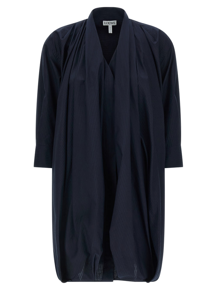 Loewe Draped Dress Abiti - Blu | a1149a32fb70268d4b01631e4a7723eae677d20c