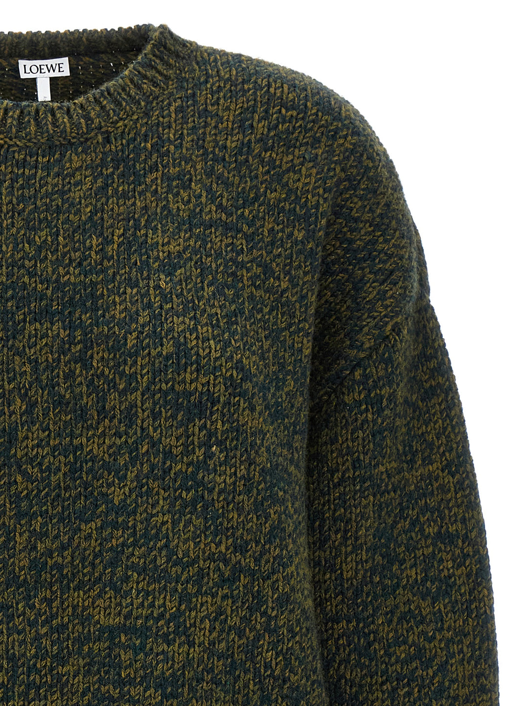 Loewe Double Neck Sweater Maglioni - Verde | 50a83d16eb586cddb8b8a8d1c193099f3b8a0a3a