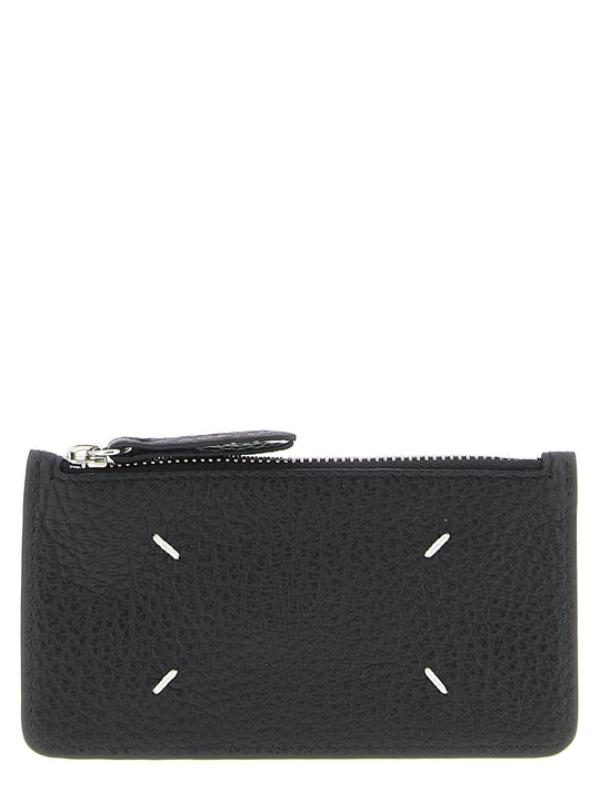 Zipped Cardholder Portafogli Nero