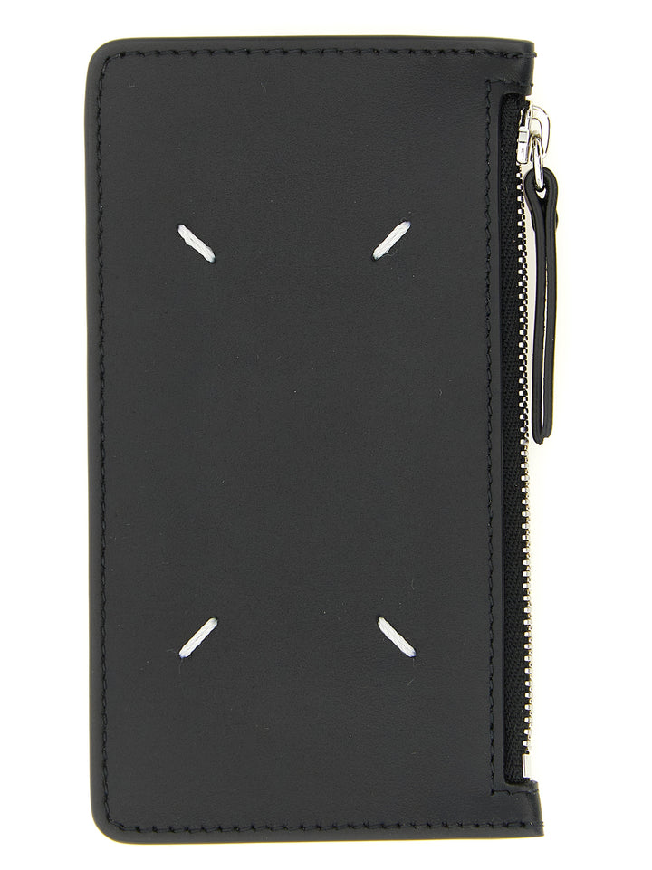 Maison Margiela Four Stitches Portafogli - Nero | 2238a00eb6a2f1176b5d8910e18ccc4e91553ccb