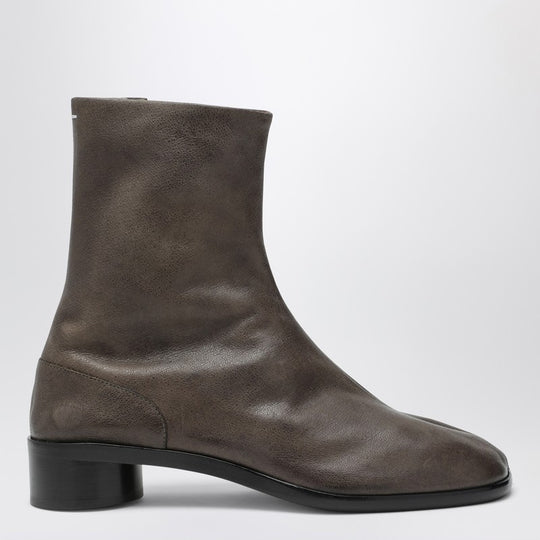 Tabi Ankle Boot In Brown Leather