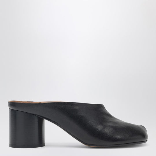 Black Tabi Mule Pumps