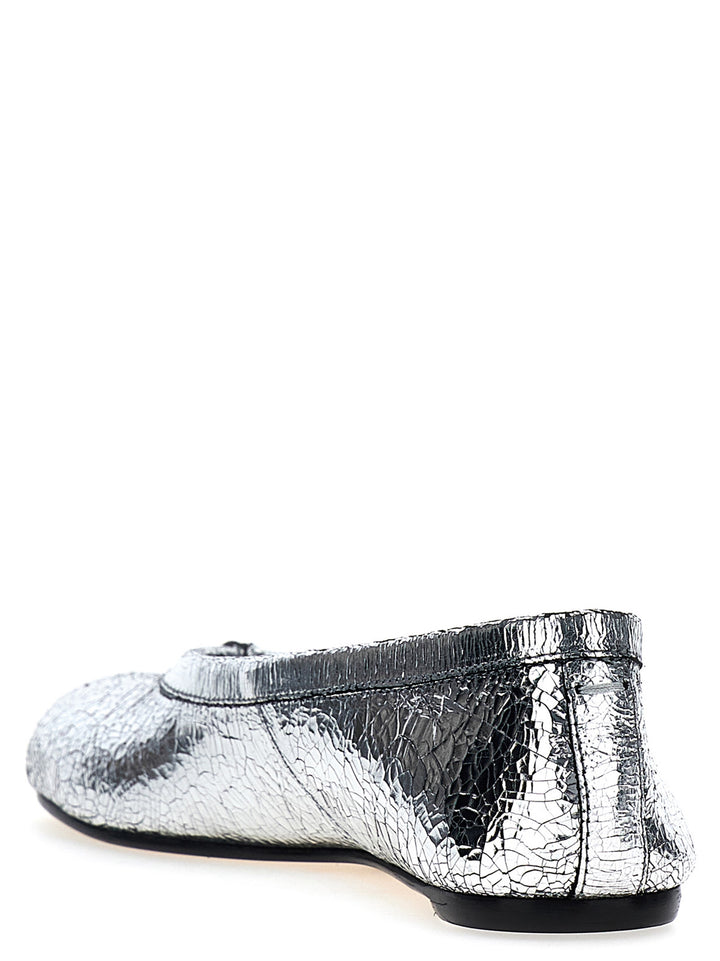 Maison Margiela Tabi Broken Mirror Flat shoes - Silver | 0b7c89045f1da75de9ed4c7b937b48a0402a8ff7