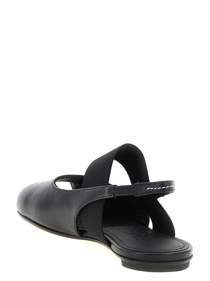 Mm6 Maison Margiela Opentoe Tabi Sandali - Nero | 82978731680ee4a3135f468942b29aa08c7c3819