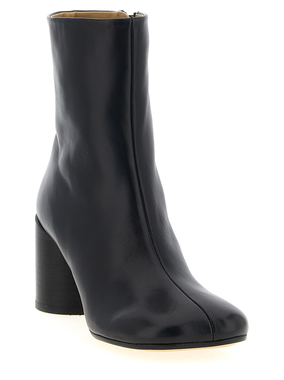 Mm6 Maison Margiela Leather Ankle Boots Stivali e Stivaletti - Nero | 902ece0cf9562fa3b86117474338dc27ed387849