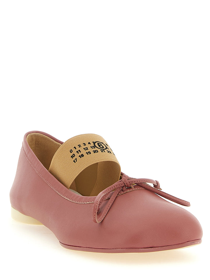 Mm6 Maison Margiela Anatomic Numeric Flat shoes - Rosa | dde8e5e3abce7566fbfd997ee840968c0c110a95