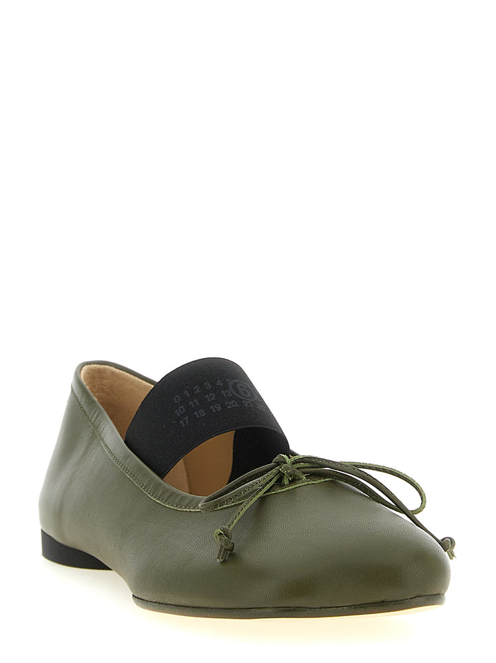 Mm6 Maison Margiela Anatomic Numeric Flat shoes - Verde | e5bb3255d76d4c43bc9c2cdfa05074ac21c95815