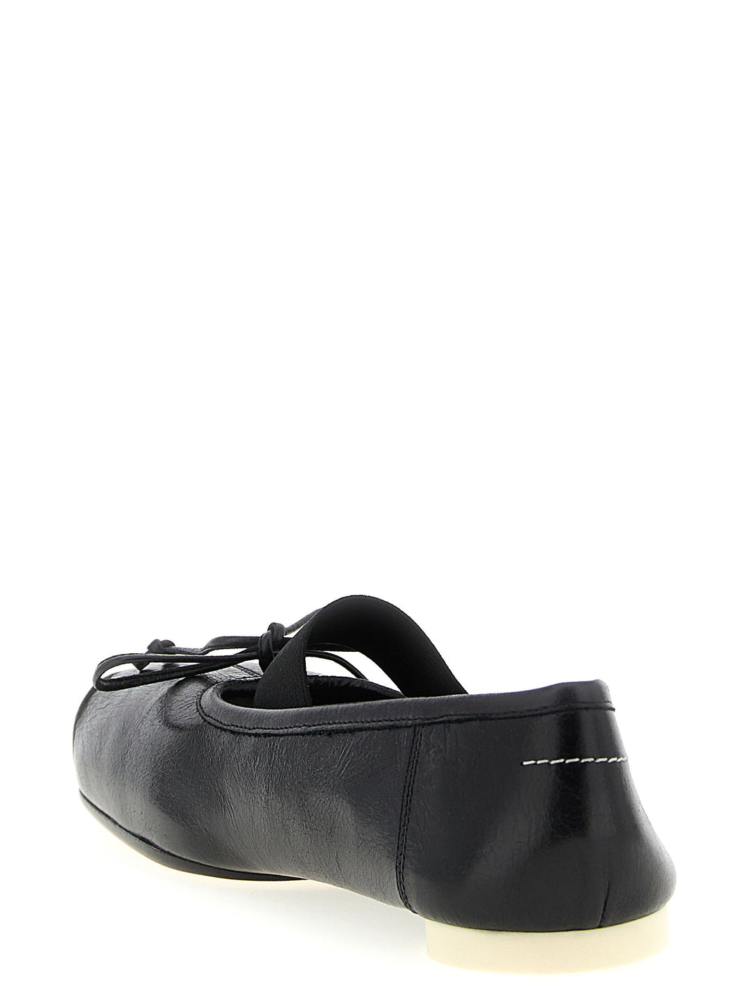 Mm6 Maison Margiela Ballet Ballerine - Nero | a8141793eeddfb3aa46e695020fcd280030eacbd