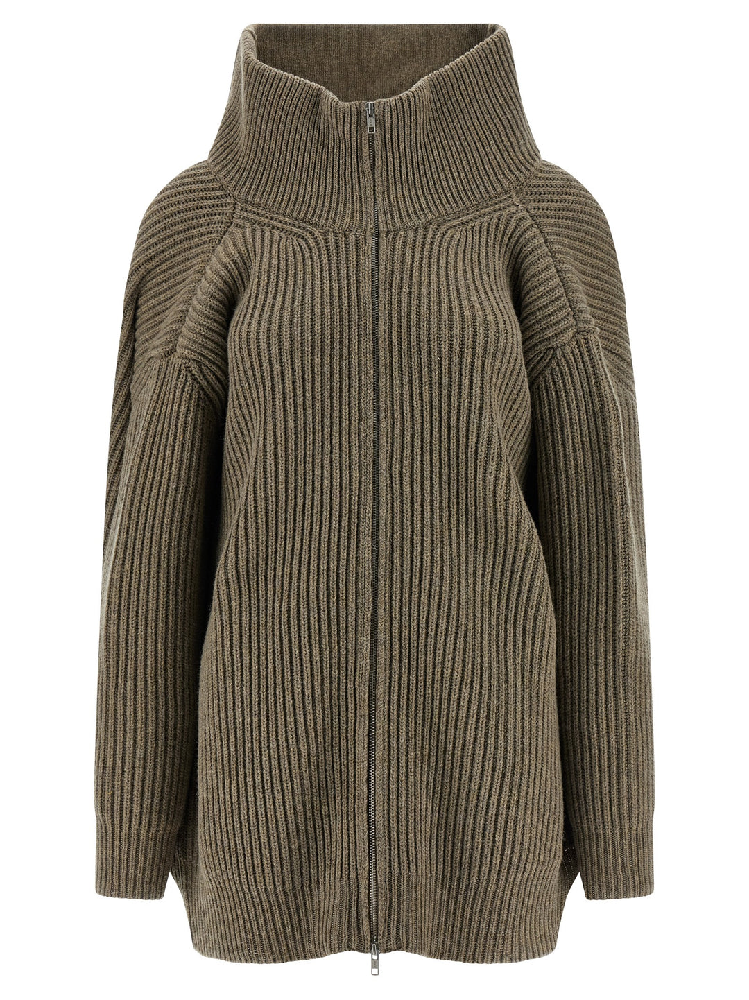 Mm6 Maison Margiela Panel Insert Cardigan Maglioni - Beige | 2ebde8f26ac0b23d81a1a005224bc9b4946922d7