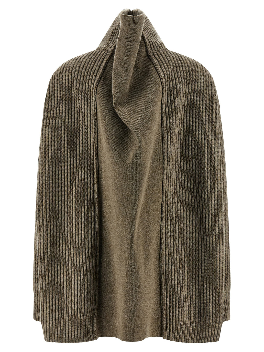 Mm6 Maison Margiela Panel Insert Cardigan Maglioni - Beige | 8d491b6fcc2c0103339782ab47e34a3b45b94d27