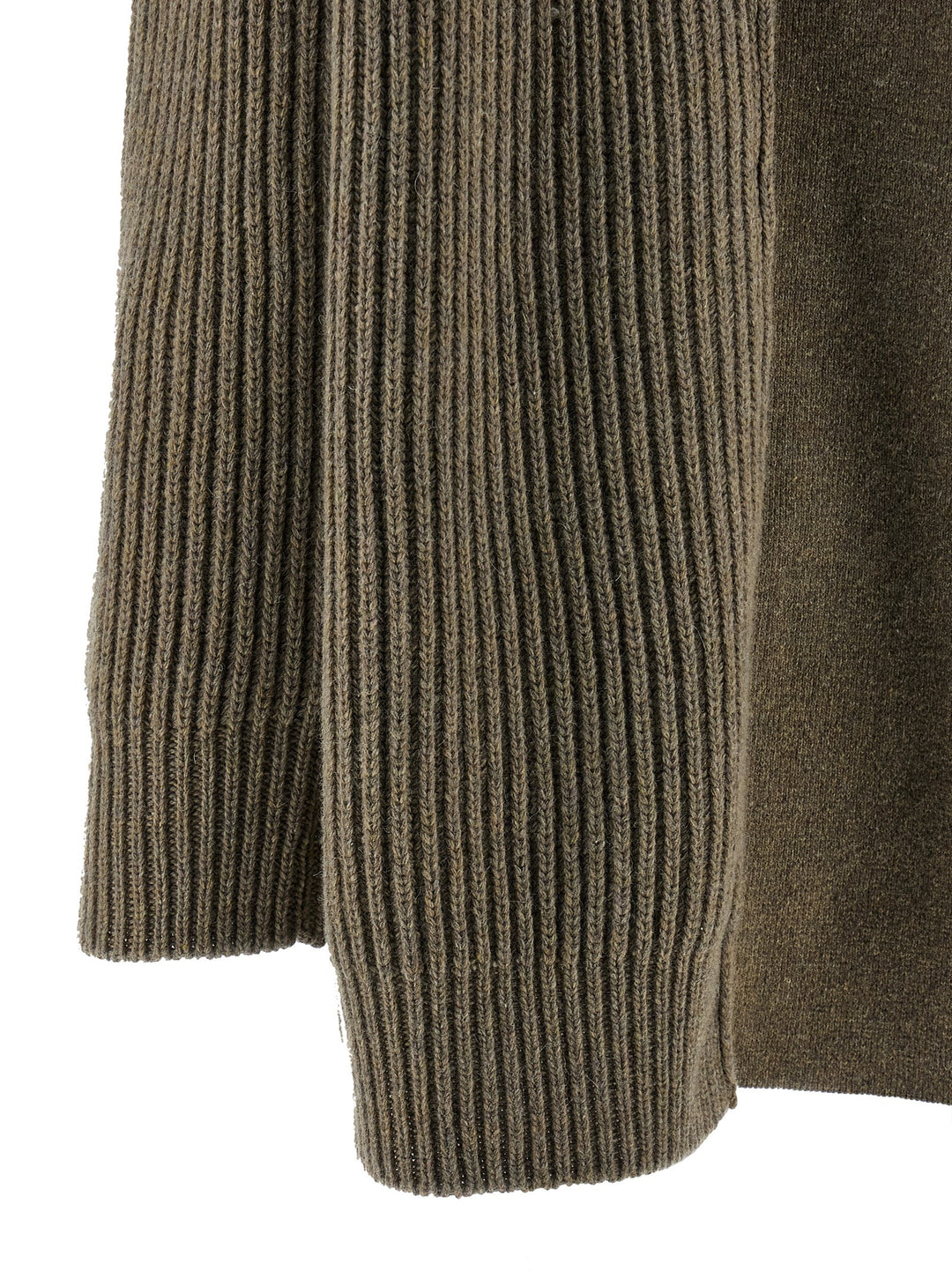 Mm6 Maison Margiela Panel Insert Cardigan Maglioni - Beige | c127311fdab3d749e7c18c807caa24fae74143f4