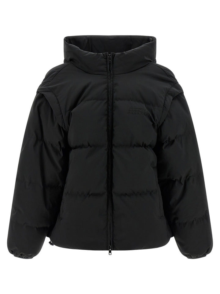 Mm6 Maison Margiela Numeric Signature Mm6 Puffer Jackets - Nero | b8253dbeea08b756ab9875cf749534d43e88adb2