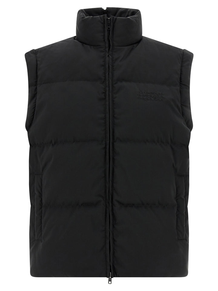 Mm6 Maison Margiela Numeric Signature Mm6 Puffer Jackets - Nero | f824cbd02d005793eadbd5868bd6f6f33ae53afc
