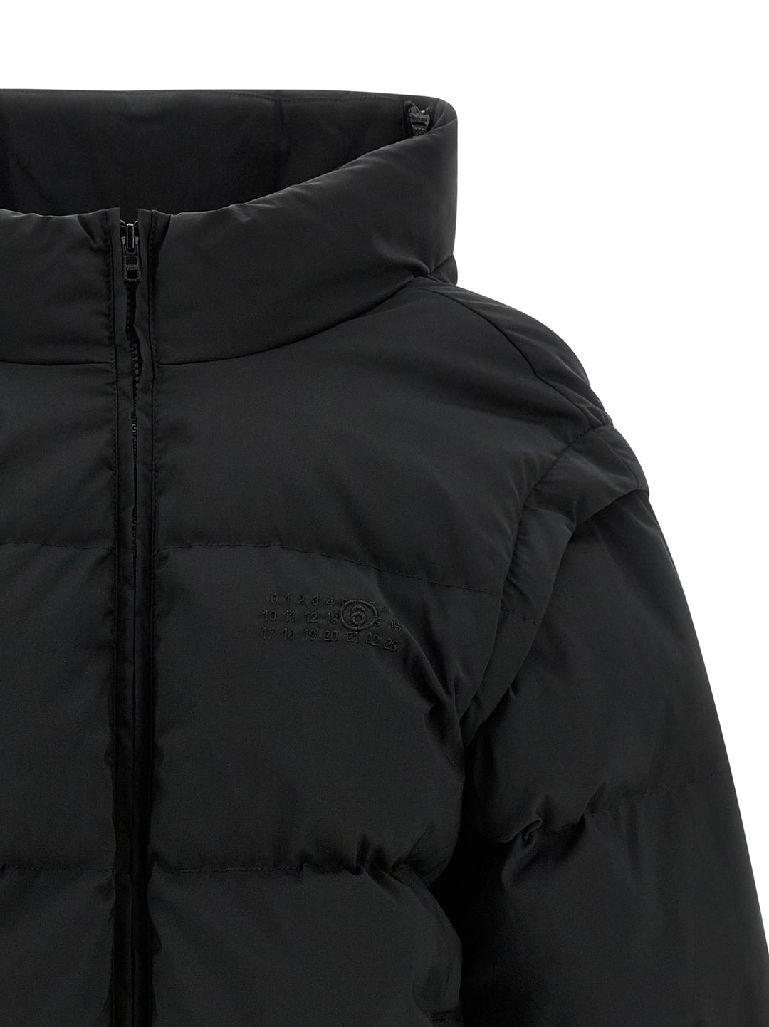 Mm6 Maison Margiela Numeric Signature Mm6 Puffer Jackets - Nero | d728e28c07982a980c52aec930bd474732a5853f