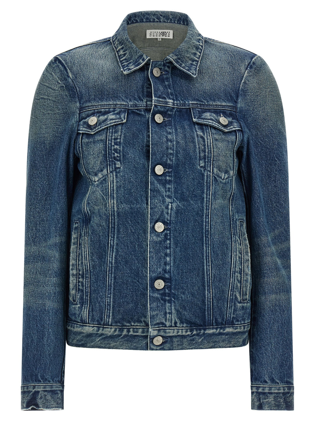Mm6 Maison Margiela Numeric Signature Mm6 Puffer Jackets - Blu | 9e18d6718b7373329b4972bead60300943093d7e