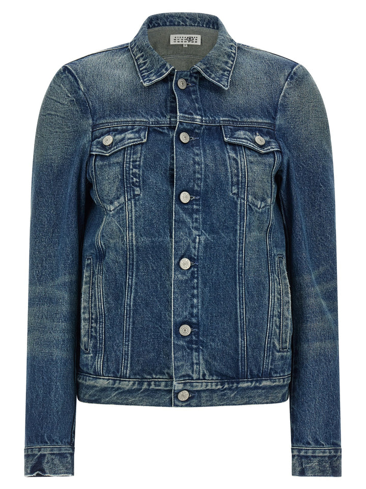 Mm6 Maison Margiela Numeric Signature Mm6 Puffer Jackets - Blu | 9e18d6718b7373329b4972bead60300943093d7e