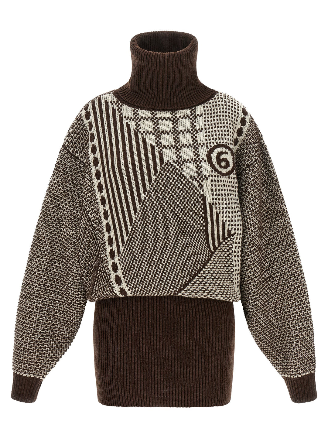 Mm6 Maison Margiela Numeric Signature Mm6 Abiti - Marrone | 112cc2ab964e47650b1cdd34bd890ef84c15c3bf