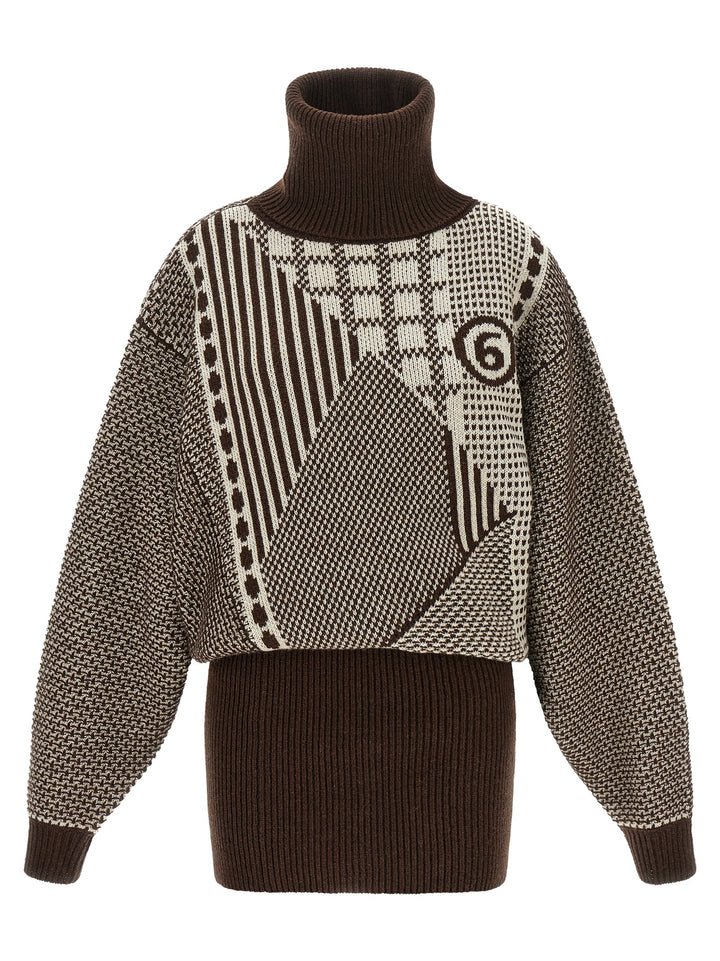 Mm6 Maison Margiela Numeric Signature Mm6 Abiti - Marrone | 112cc2ab964e47650b1cdd34bd890ef84c15c3bf