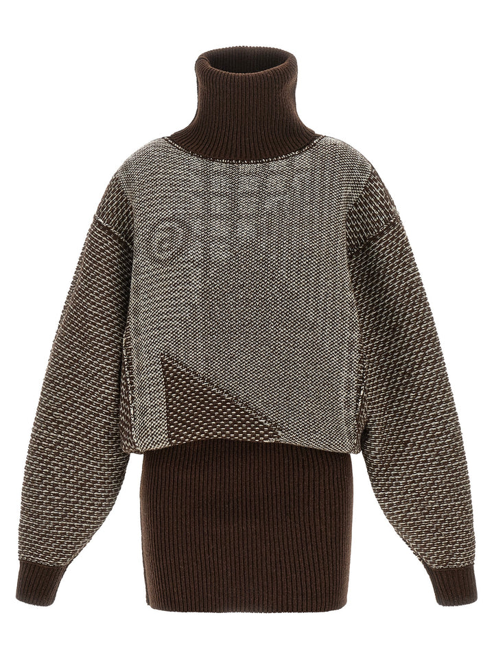 Mm6 Maison Margiela Numeric Signature Mm6 Abiti - Marrone | c3920e5422323ad1e1e55d3bed16f15e7c60c5bb