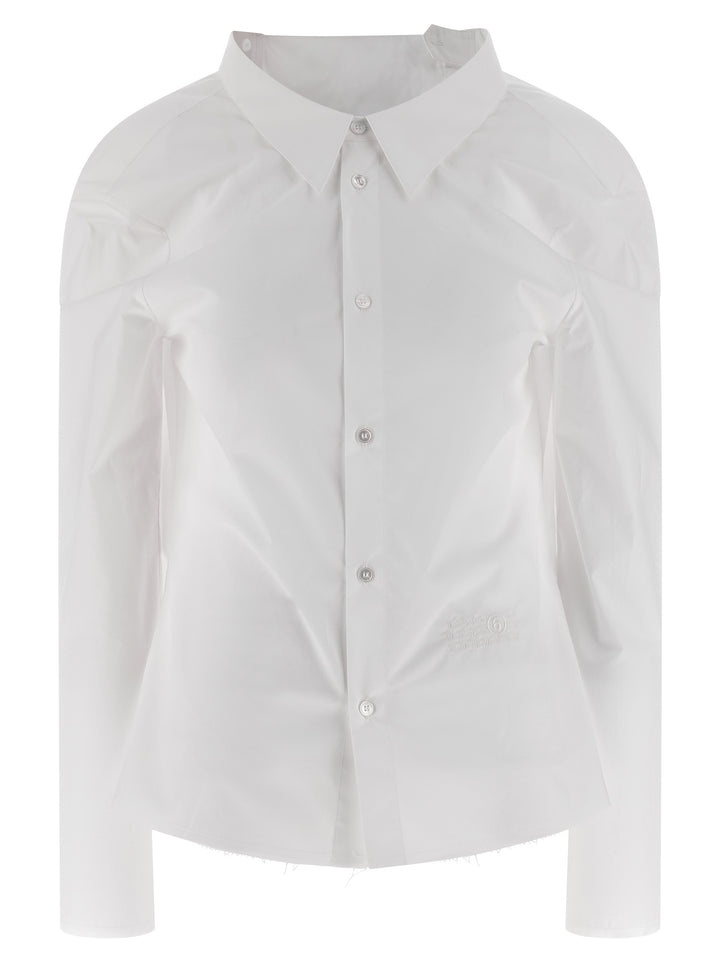 Mm6 Maison Margiela Numeric Signature Mm6 Camicie - Bianco | 8a10ca395cf383e1cacdb3daa2d5b9e5fb01a3d3