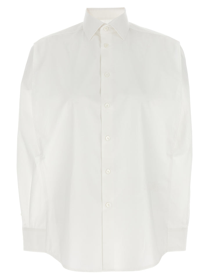 Mm6 Maison Margiela Embroidery Shirt Camicie - Bianco | 74f7d2a634107ba3df56adf5ee89a87a56b5ba6f