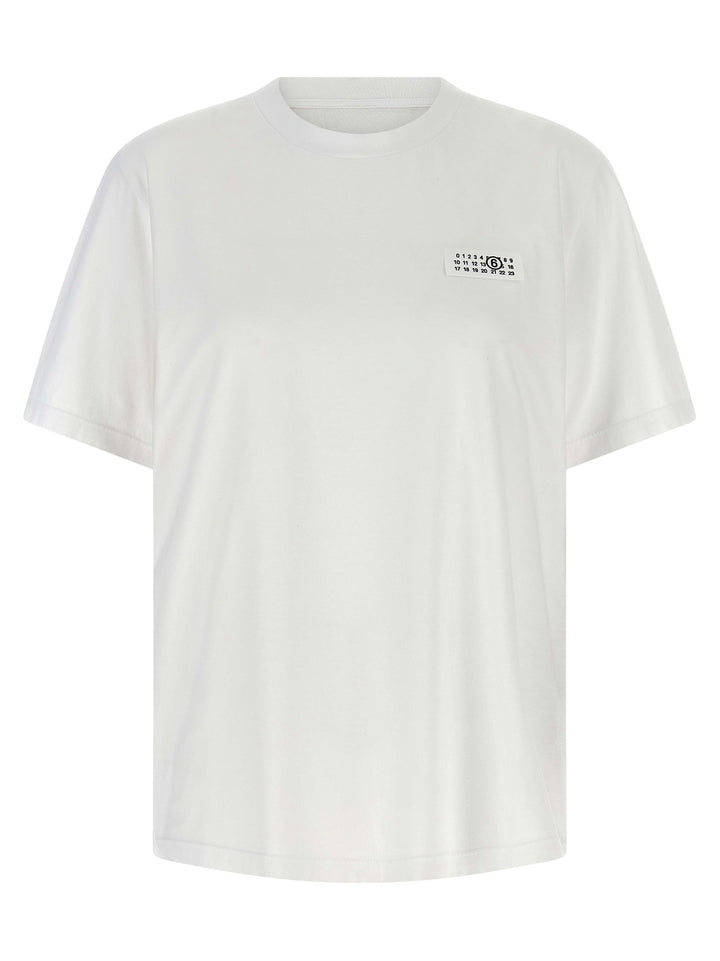 Mm6 Maison Margiela Numeric Signature Mm6 T shirt - Bianco | a10878cbd46cc44fcf48b00bc0384109f0817927