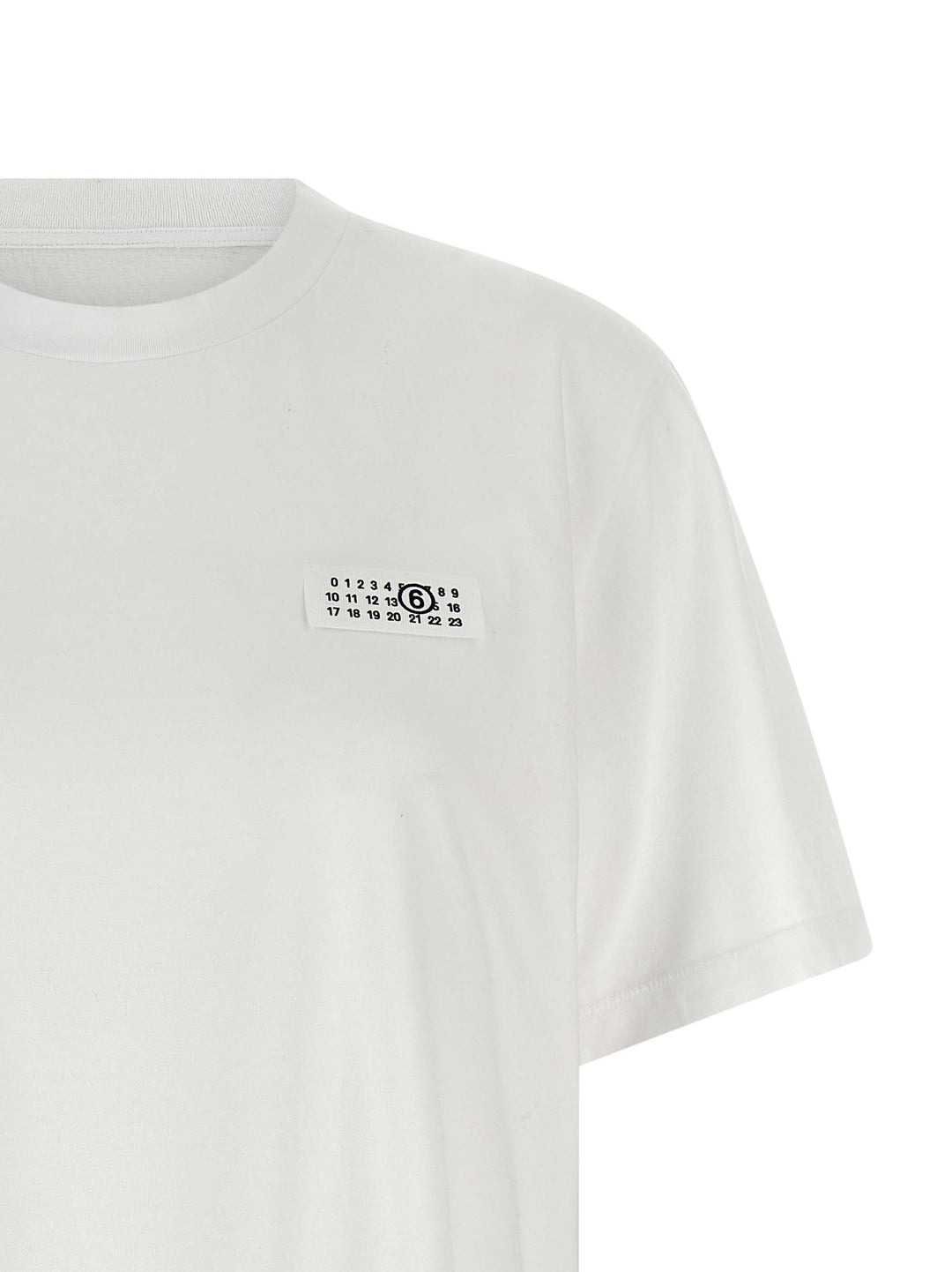 Mm6 Maison Margiela Numeric Signature Mm6 T shirt - Bianco | 4ad948681e4531ee982bcc4c84fc353cb54ee55b