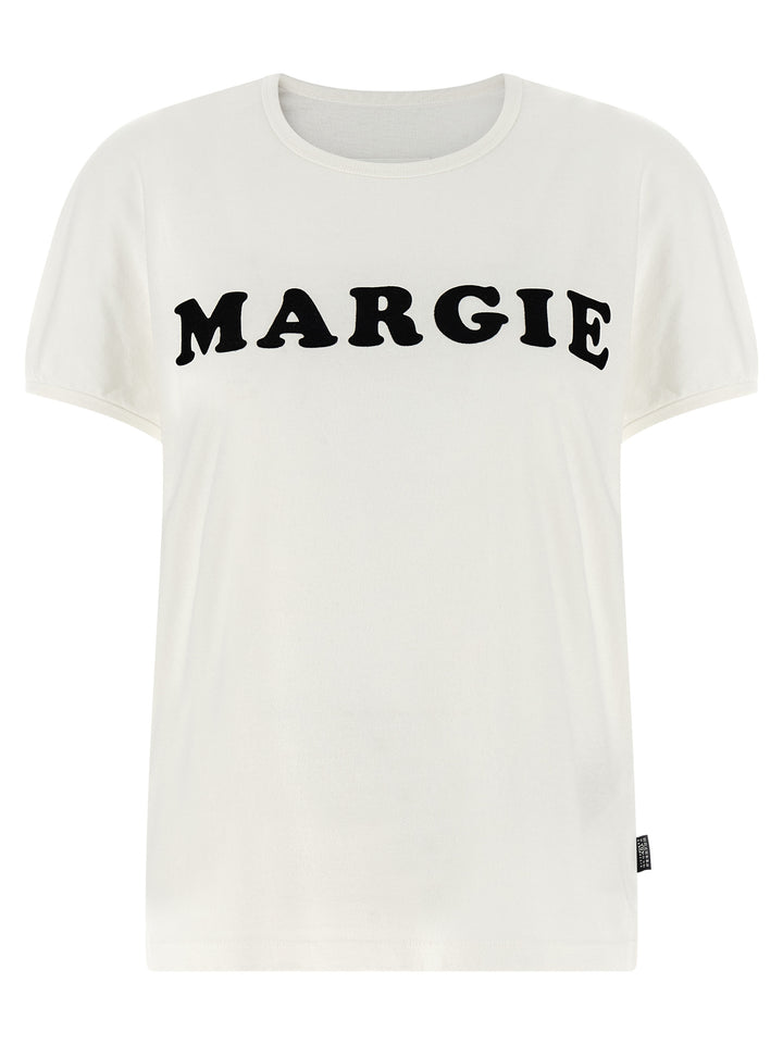 Mm6 Maison Margiela Arc Print T shirt - Bianco | 1b41f457361ee05eaa171d2b3eaa8b6fd8bd8241