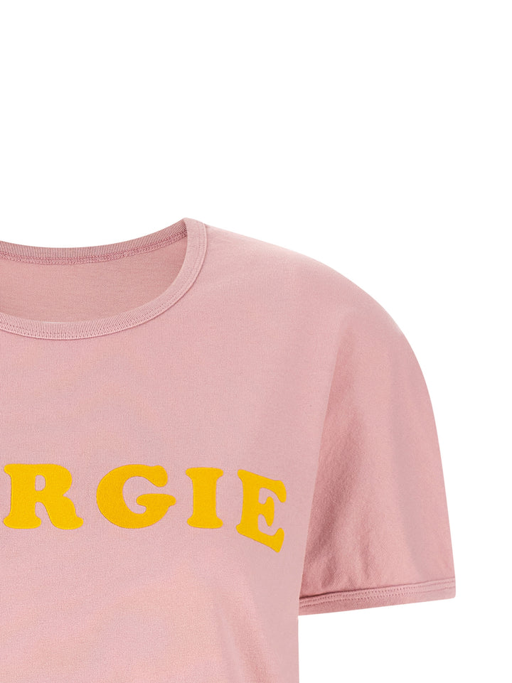 Mm6 Maison Margiela Arc Print T shirt - Rosa | 5a508c473e483d18dda43ab3dcff23475438f537