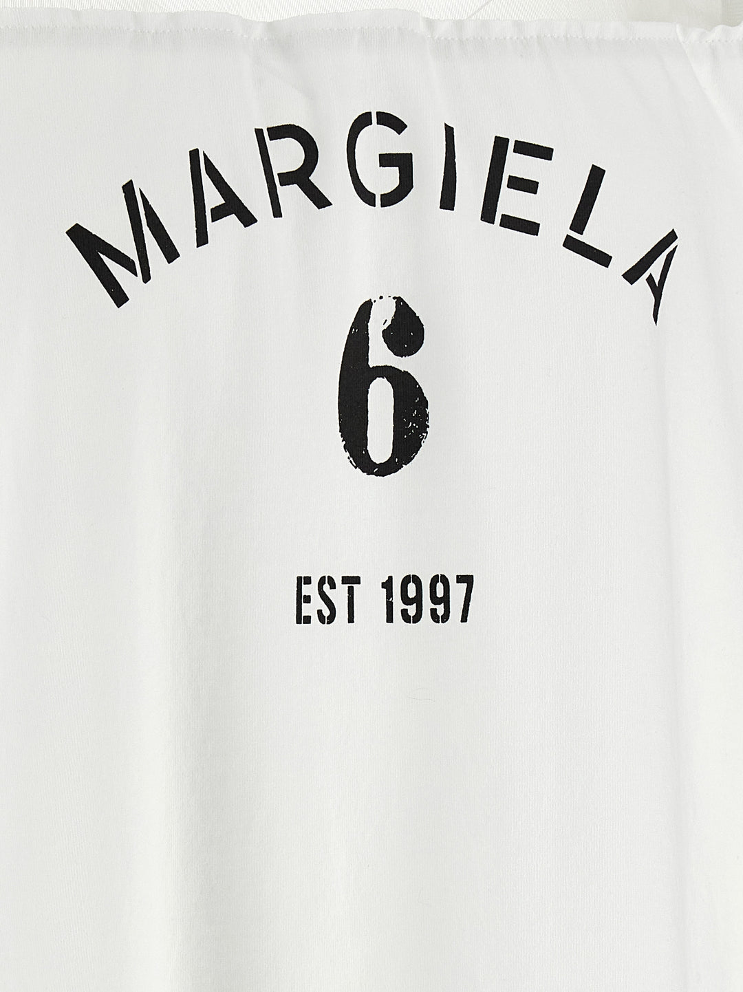 Mm6 Maison Margiela Tulle Insert T shirt - Bianco | 4f9818fbd4f99cafa53f2d105cdcd540150dbe88