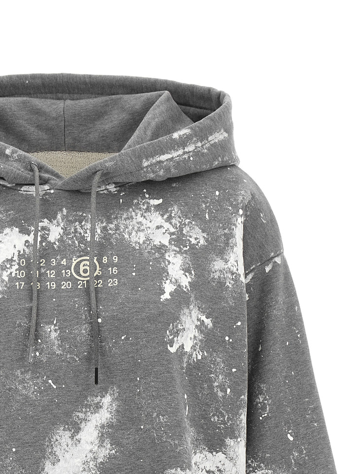 Mm6 Maison Margiela Numeric Signature Mm6 Felpe - Grigio | f67ab00f7e151c09d06c2f39b052220625829293