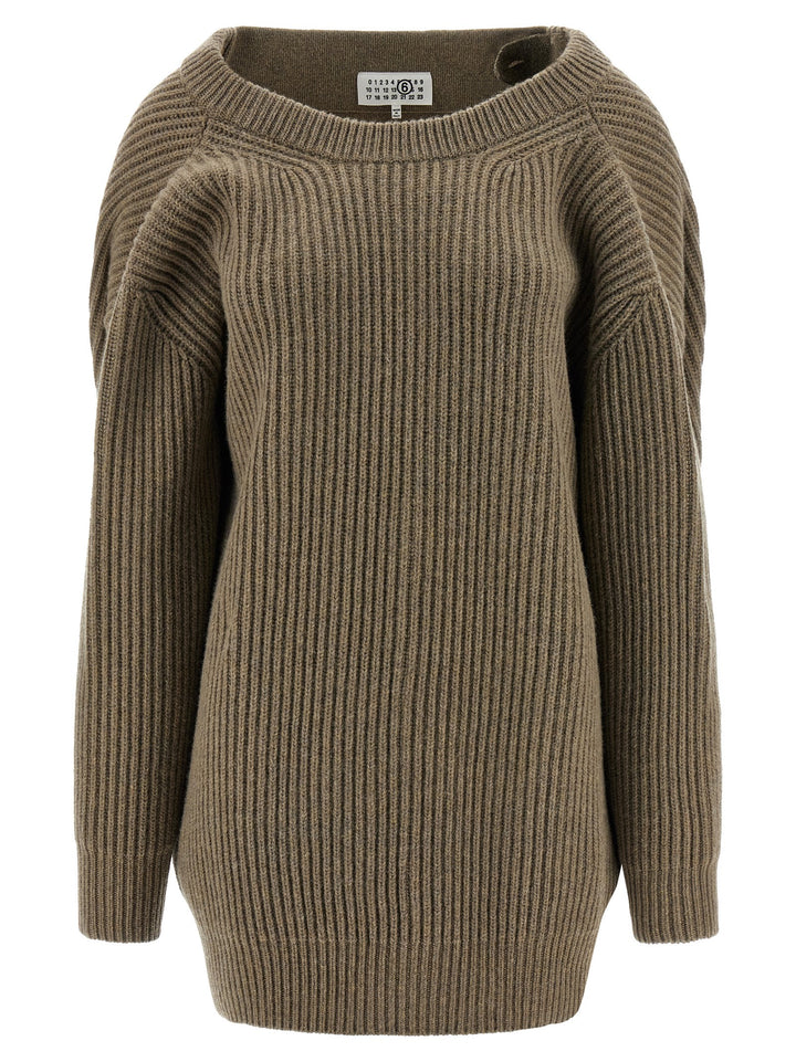 Mm6 Maison Margiela Sweater Dress Abiti - Beige | a34922cb4304fde73e8e59d4a57fca4e4caa082f