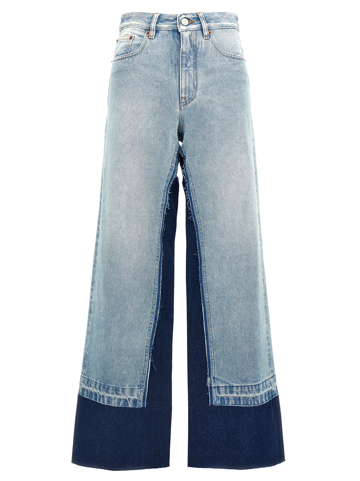 Mm6 Maison Margiela Contrast Insert Jeans - Celeste | 5ae7ed60e2115e949e92563674d66916d454a951