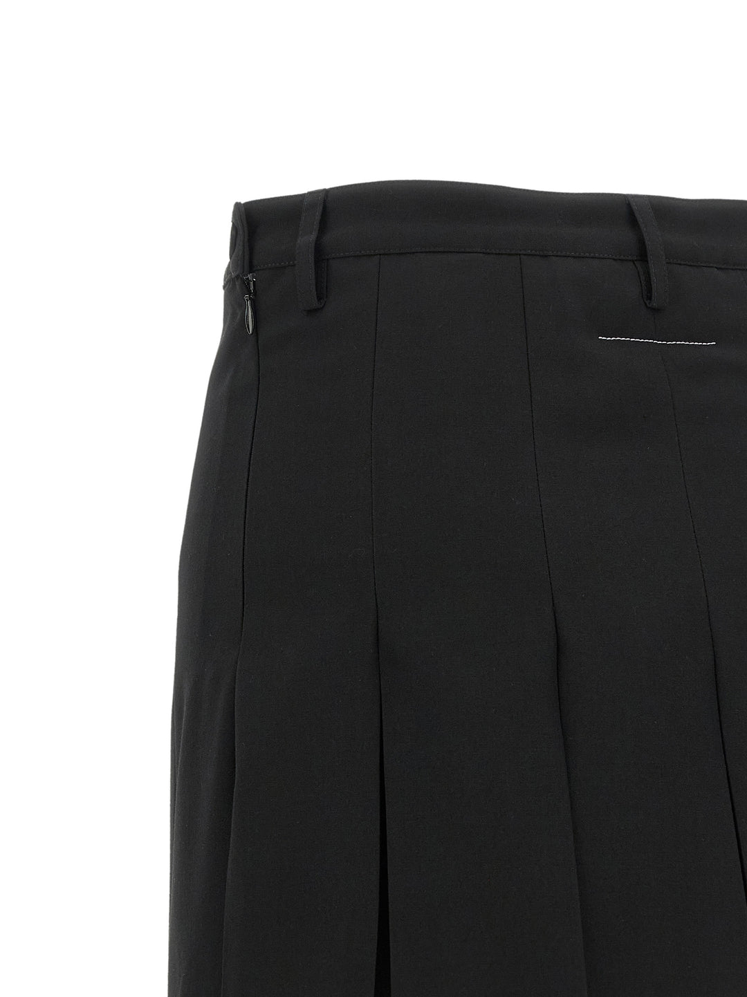 Mm6 Maison Margiela Overlapping Pleated Skirt Gonne - Nero | a16d9eeaf49807e557a234694a43a0fd39d79016