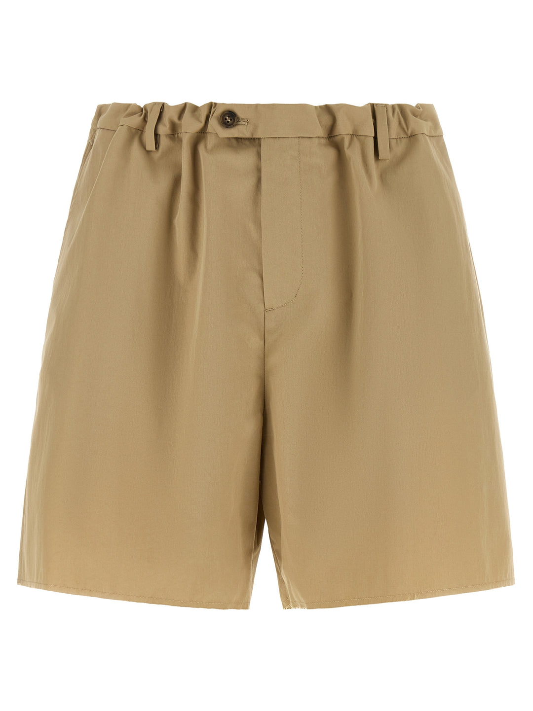 Mm6 Maison Margiela White Stitch Line Bermuda e Short - Beige | 284dbbd8a2093566868d95331b6912bdbc513f25