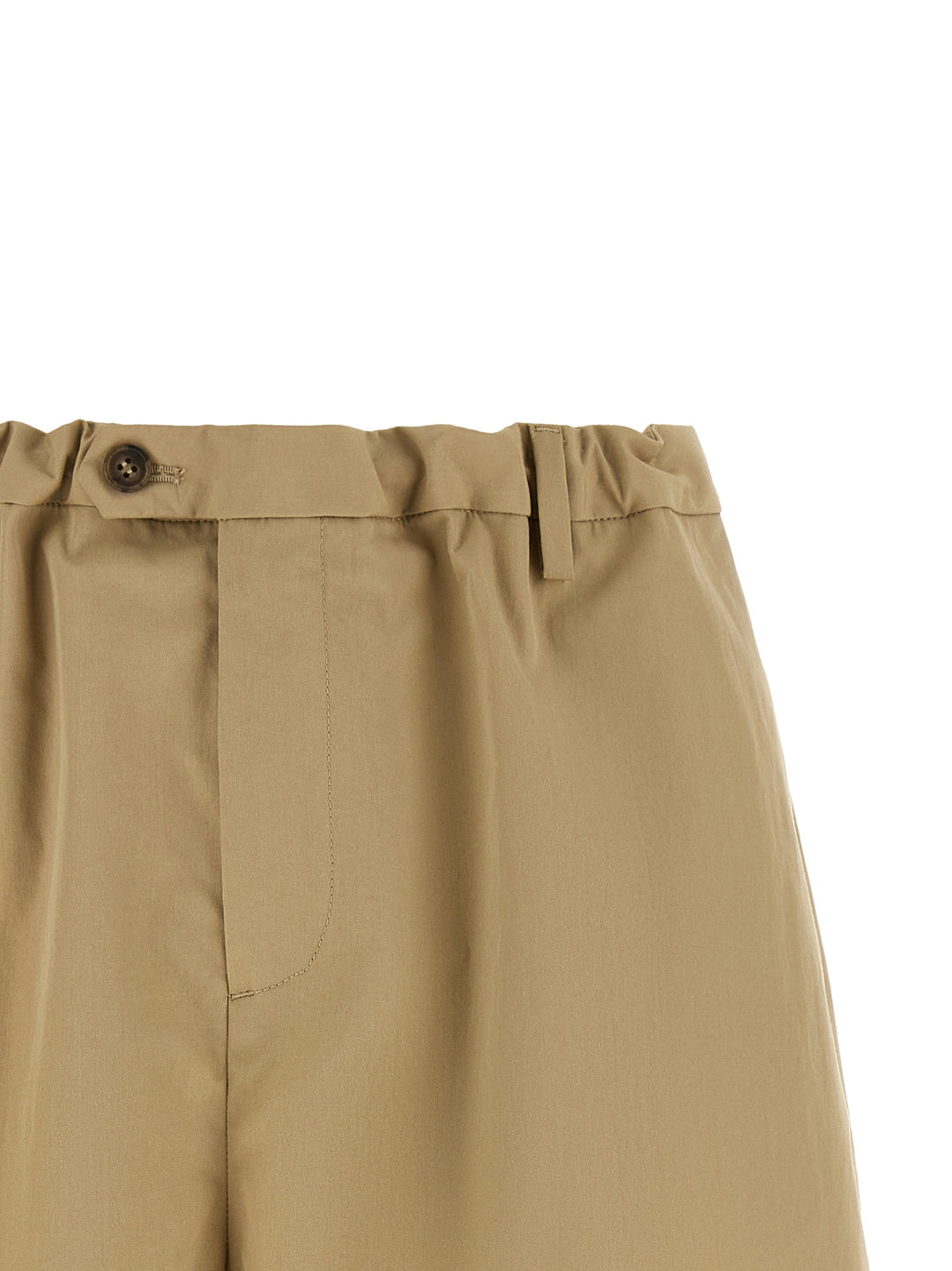 Mm6 Maison Margiela White Stitch Line Bermuda e Short - Beige | d858608f87954a69e3b27dc6119e131f19bc35a1