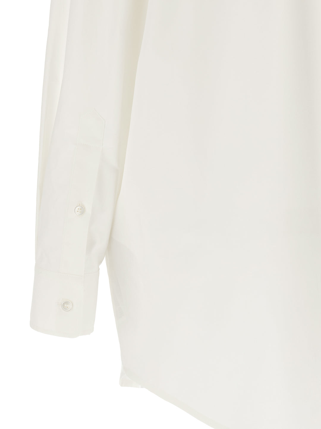 Mm6 Maison Margiela Tulle Insert Shirt Camicie - Bianco | b15b02e85d65aacd2bfc372c370950ded6dfb468