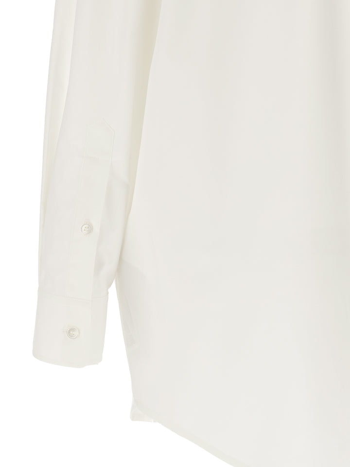Mm6 Maison Margiela Tulle Insert Shirt Camicie - Bianco | b15b02e85d65aacd2bfc372c370950ded6dfb468