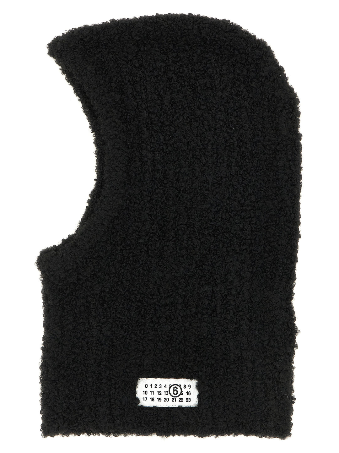Mm6 Maison Margiela Bouclé Balaclava With Logo Cappelli - Nero | 1678ae9a5acc71997b10f1955570d10b5981bd4b