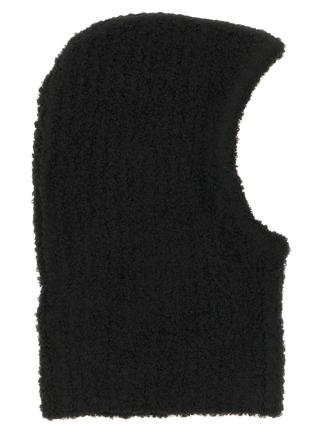 Mm6 Maison Margiela Bouclé Balaclava With Logo Cappelli - Nero | 020c3b670f7efaa654386d17a187e3c5aa3956f9