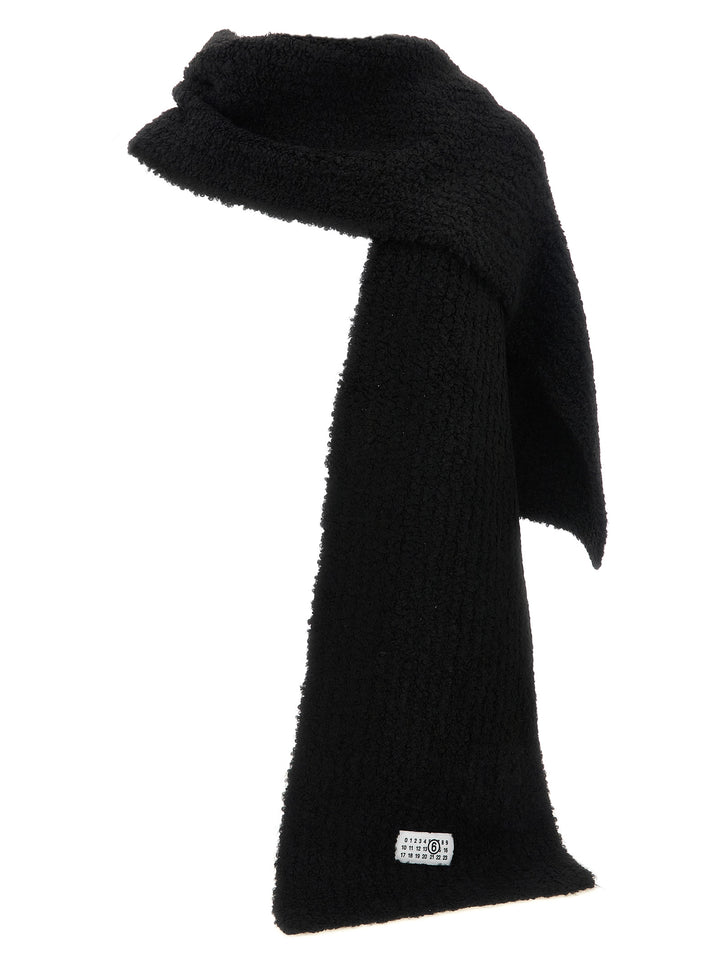 Mm6 Maison Margiela Numeric Signature Mm6 Sciarpe - Nero | 485b2484ac168b11d9d60806a7f7e50a77494213