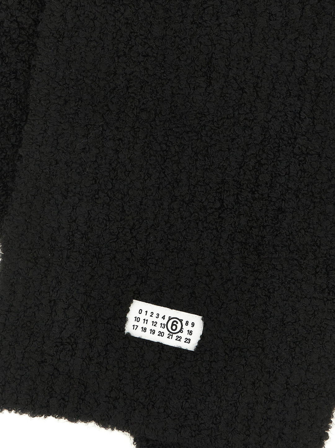Mm6 Maison Margiela Numeric Signature Mm6 Sciarpe - Nero | 18055f1b73cf0773317c626b98d652f67199f17a
