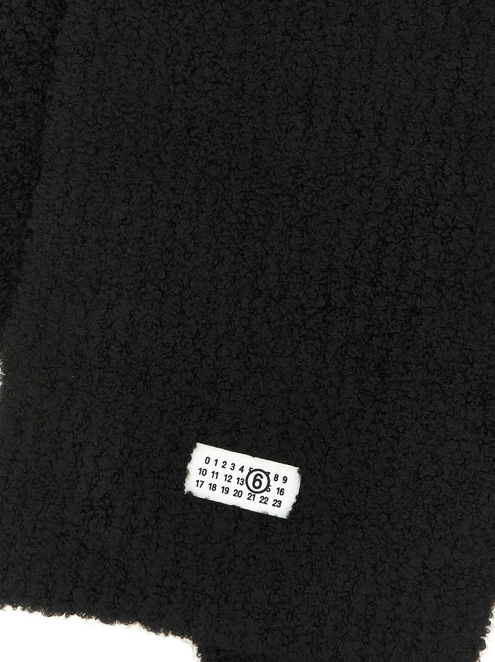 Mm6 Maison Margiela Numeric Signature Mm6 Sciarpe - Nero | 18055f1b73cf0773317c626b98d652f67199f17a