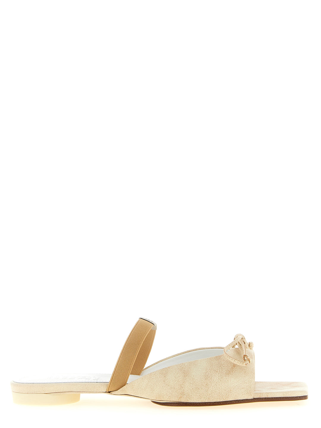Mm6 Maison Margiela Squared Toe Sandali - Beige | 40fc8d6942cb32e9cf64036ce7432080d6e3f785
