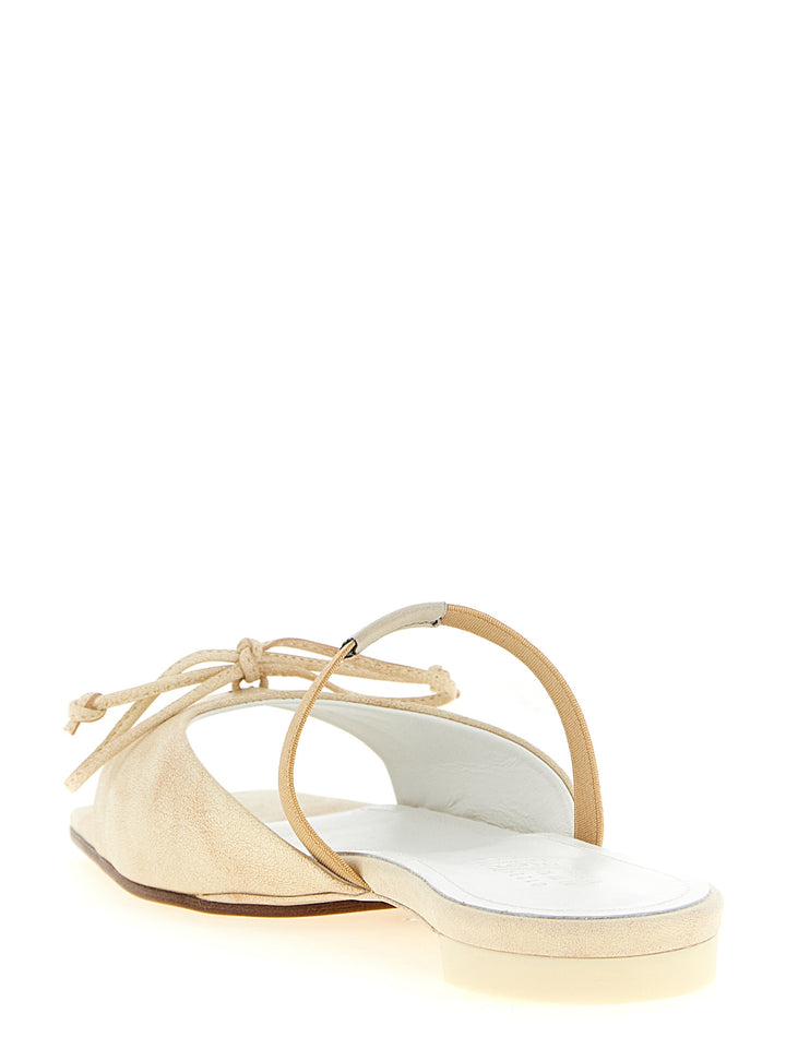 Mm6 Maison Margiela Squared Toe Sandali - Beige | 5df3fd46db1dbf41c7d30e24230fb52dae44867a