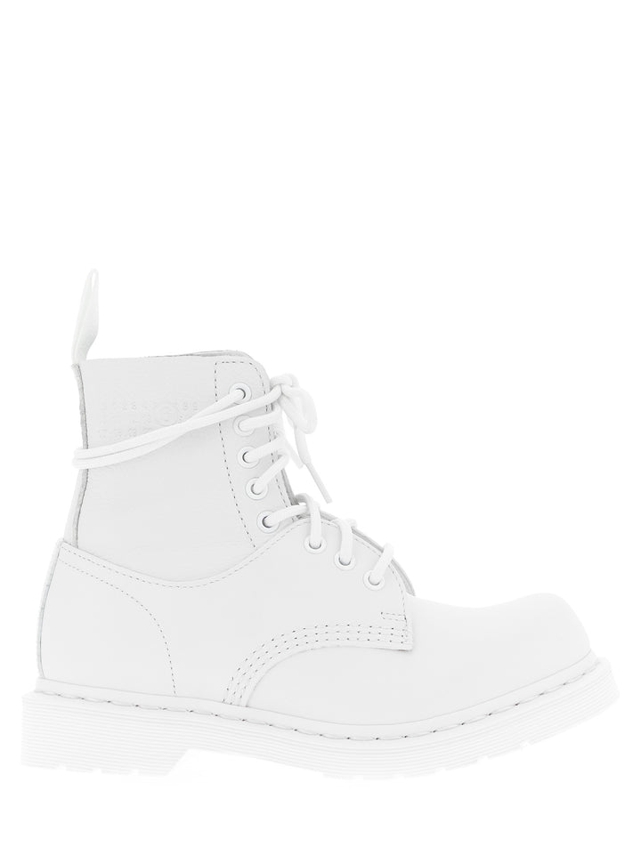 Mm6 Maison Margiela 1460 Twist Mm6 Stivali e Stivaletti - Bianco | 0f724967a9075bab88b0bbc490be0c3159265085